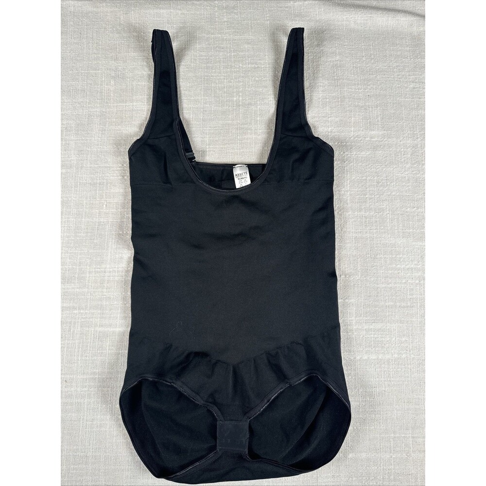 Assets By Spanx Womens XL Black Shaping Open-Bust Panty‎ Bodysuit NWOT 10247R